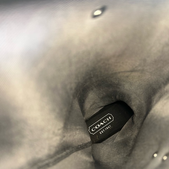 *NEW* Coach ‘Tasha’ Shiny Rain Boots - Size 7 - Graphite - Picture 7 of 8